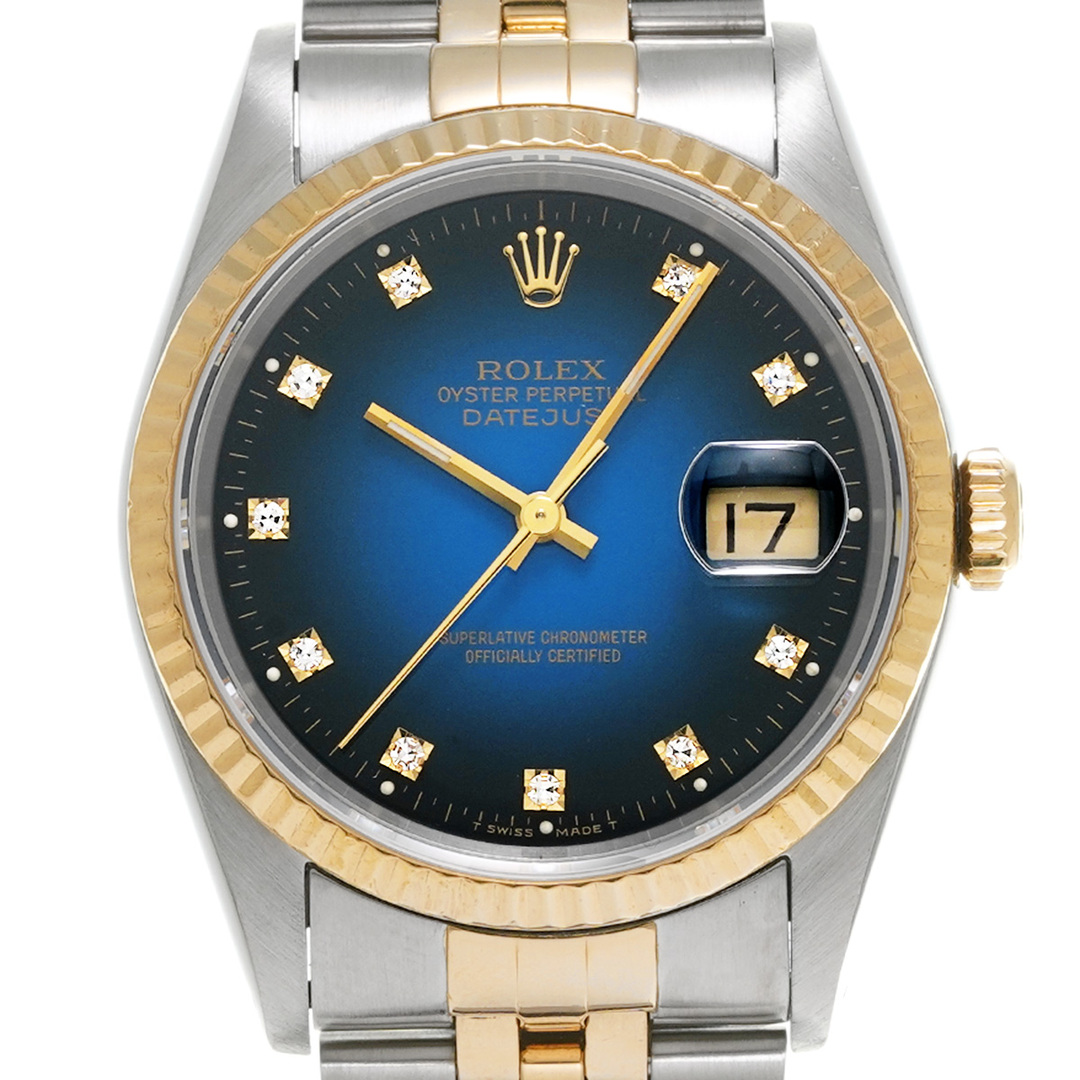 ROLEX(ロレックス)の中古 ロレックス ROLEX 16233G X番(1991年頃製造) ブルー・グラデーション /ダイヤモンド メンズ 腕時計 メンズの時計(腕時計(アナログ))の商品写真