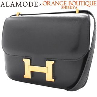 エルメス(Hermes)のHERMES(エルメス) コンスタンス ミニ 3 ブラック黒 ボックスカーフ ゴールド金具 D刻印 ショルダーバッグ 2WAY 肩掛け クロスボディ コンスタンス18 レディース 40802094609【中古】【アラモード】(ショルダーバッグ)