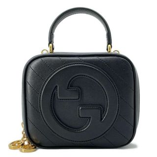 Gucci - グッチ ショルダーバッグ ブロンディトップハンドル レザー 744434 GUCCI バッグ 2wayハンドバッグ 黒