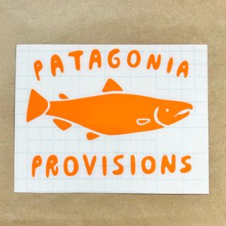 パタゴニア(patagonia)のPatagonia パタゴニア カッティングステッカー◆オレンジ◆魚◆(その他)