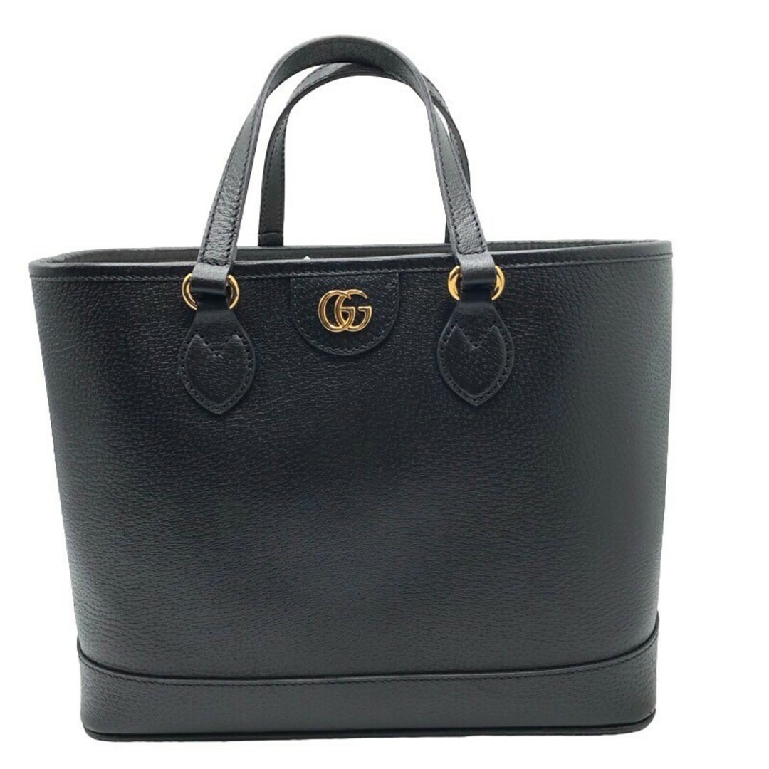 Gucci(グッチ)の　グッチ GUCCI ダブルG　ミニトートバッグ 745043 ブラック/GD金具 レザー レディース トートバッグ レディースのバッグ(トートバッグ)の商品写真