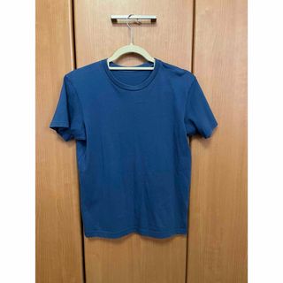 ユニクロ(UNIQLO)のUNIQLO クルーネックTシャツ　ネイビー(Tシャツ(半袖/袖なし))