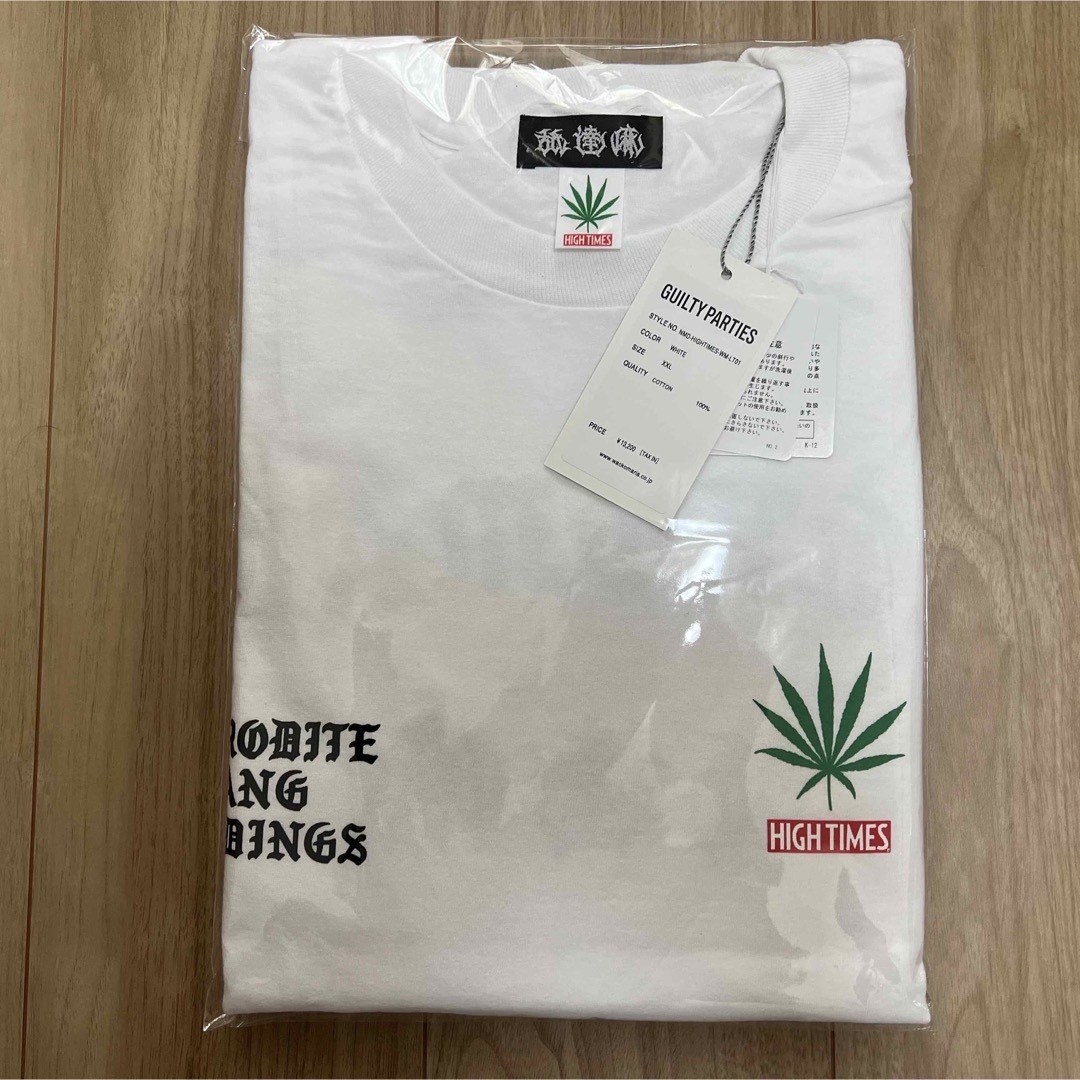 WACKO MARIA - XXLサイズ wackomaria 舐達麻 hightimes ロンT 白 WACKO MARIA - XXLサイズ wackomaria 舐達麻 hightimes ロンT 白