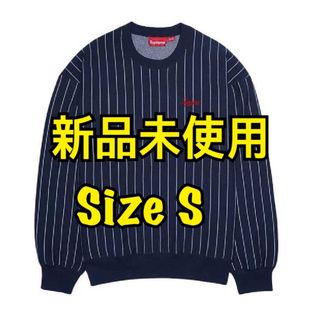 シュプリーム(Supreme)のSupreme Pinstripe Crewneck "Navy"(スウェット)