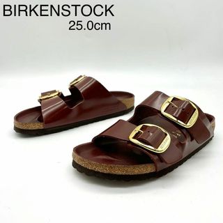 ビルケンシュトック(BIRKENSTOCK)の★未使用級 ビルケンシュトック アリゾナ ビッグバックル ゴールド レザー 25(サンダル)