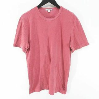 ジェームスパース(JAMES PERSE)のジェームスパース 半袖 Tシャツ カットソー 1 ピンク系 アメリカ製 綿 無地(Tシャツ/カットソー(半袖/袖なし))