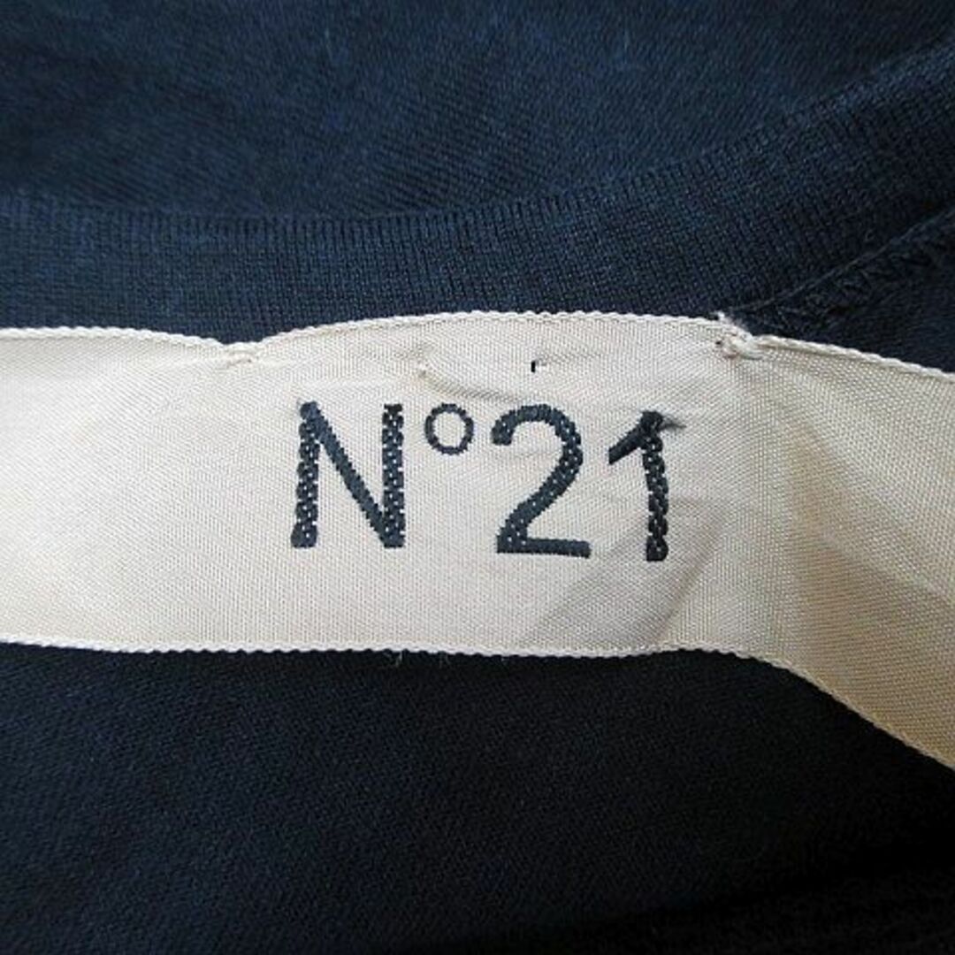 N°21(ヌメロヴェントゥーノ)のN°21 半袖 Tシャツ カットソー チュニック 絹 シルク 38 黒 ブラック レディースのトップス(カットソー(半袖/袖なし))の商品写真
