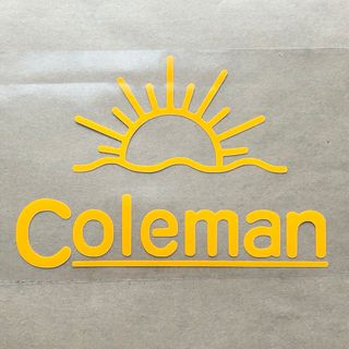 コールマン(Coleman)の【旧ロゴ】 Coleman コールマン ステッカー　　　◆ゴールデンイエロー◆(その他)