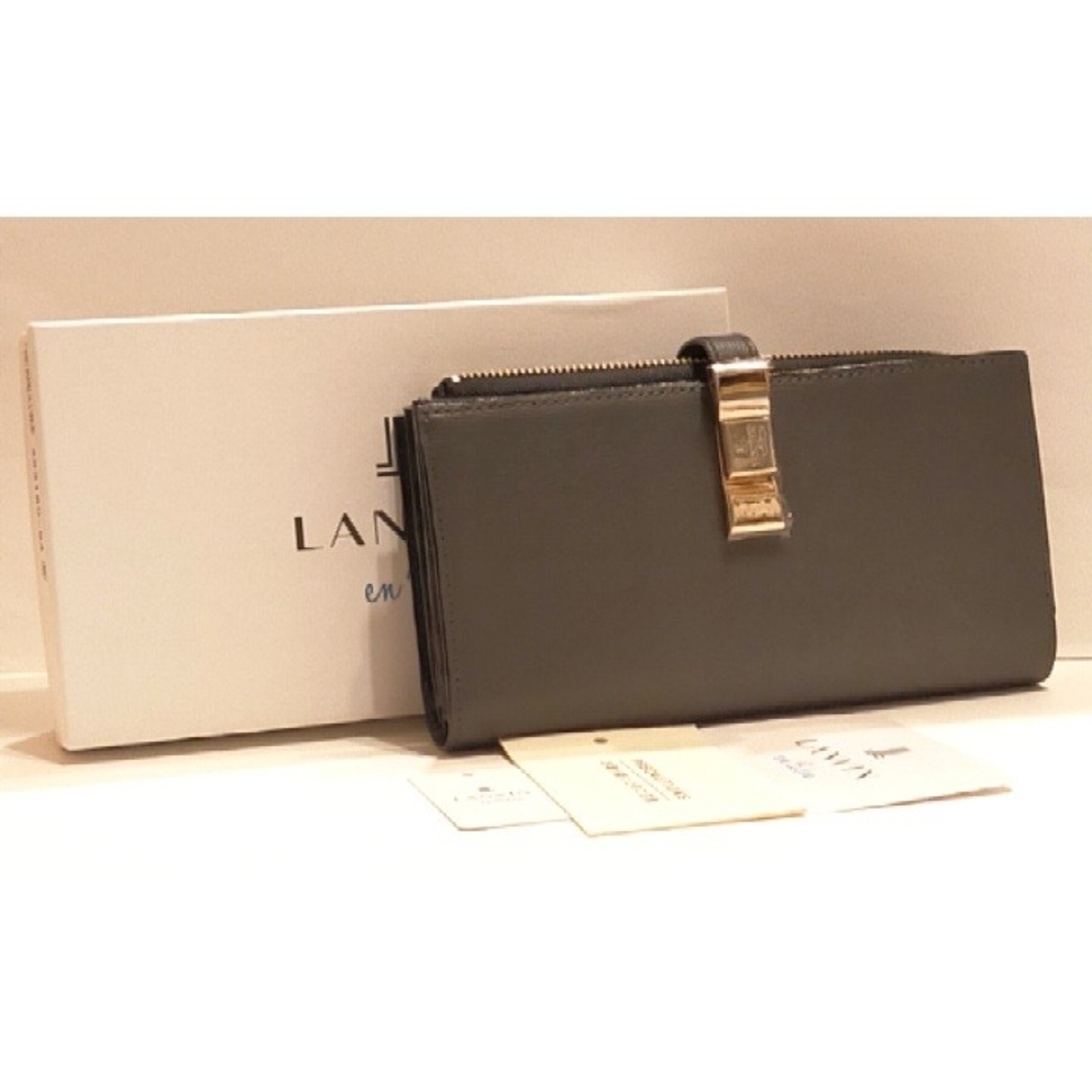 LANVIN en Bleu(ランバンオンブルー)の新品/訳有【ランバンオンブルー】長財布 牛革 ￥20,350 財布 カード収納 レディースのファッション小物(財布)の商品写真