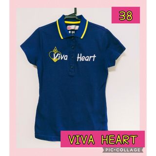 VIVA HEART - ♥VIVA HEART♥ ポロシャツ　可愛い　38 ゴルフウェア