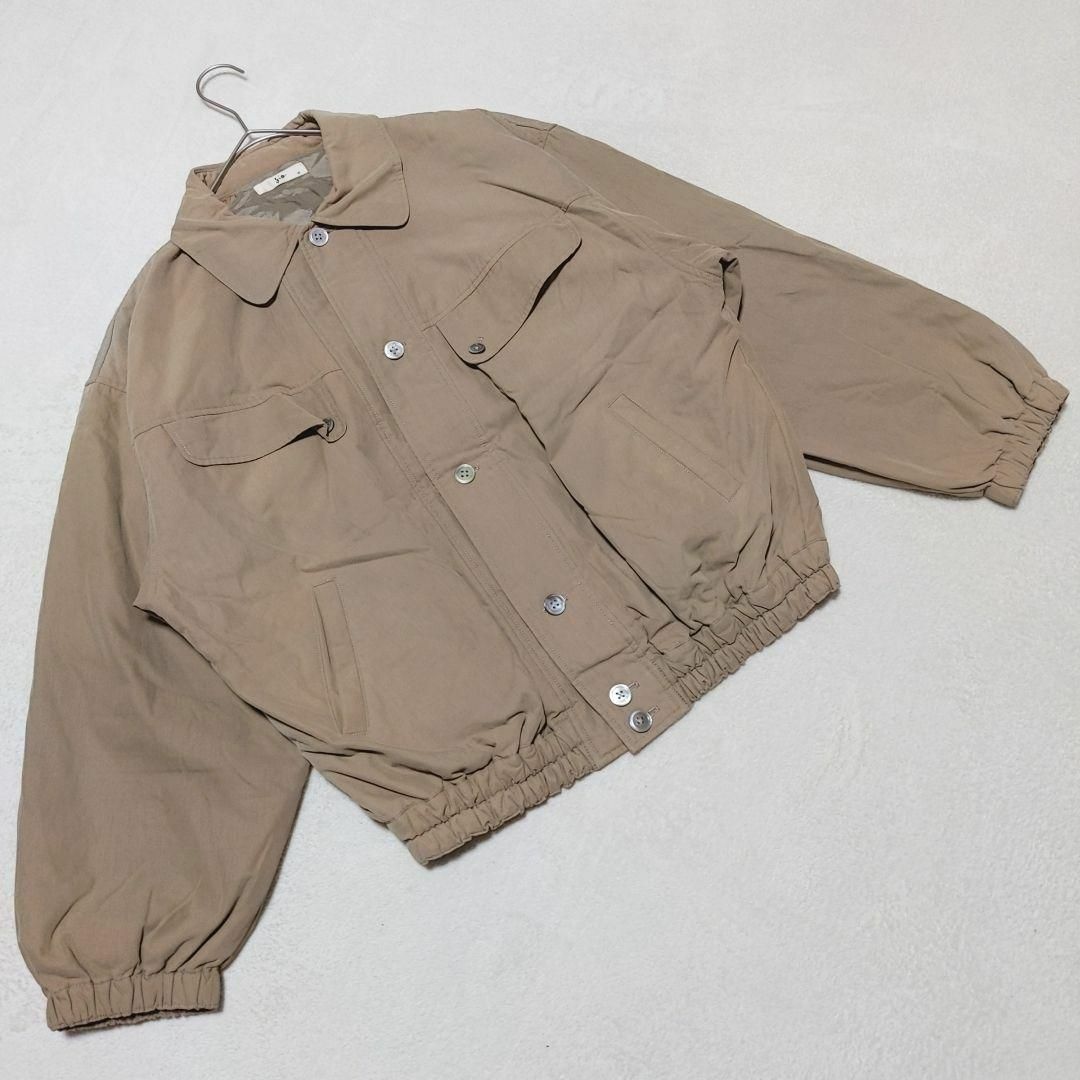 【gio】ジオ（40）ジャンパー アウター シンプル ポケット付き 防寒 冬 レディースのジャケット/アウター(ブルゾン)の商品写真