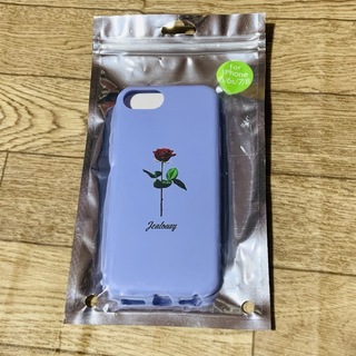 ㉜スマホケース iPhone 6 6s 7 8 対応 パープル 花 バラ(iPhoneケース)