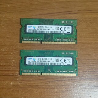 メモリ SAMSUNG 1R×8 PC3L-12800S 8GB (4GB×2枚(PCパーツ)