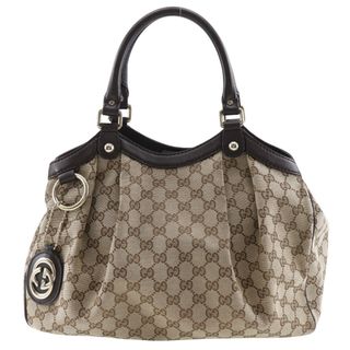 グッチ(Gucci)の【GUCCI】グッチ スーキーバッグ 211944 GGキャンバス レディース ハンドバッグ(ハンドバッグ)