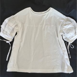 ダブルクローゼット(w closet)のダブルクローゼット パフスリーブカットソー Tシャツ(カットソー(半袖/袖なし))