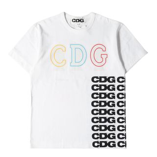 新品 COMME des GARCONS コムデギャルソン Tシャツ サイズ:M Anti Social Social Club CDG マルチロゴ クルーネック 半袖Tシャツ ホワイト 白 トップス カットソー コラボ【メンズ】