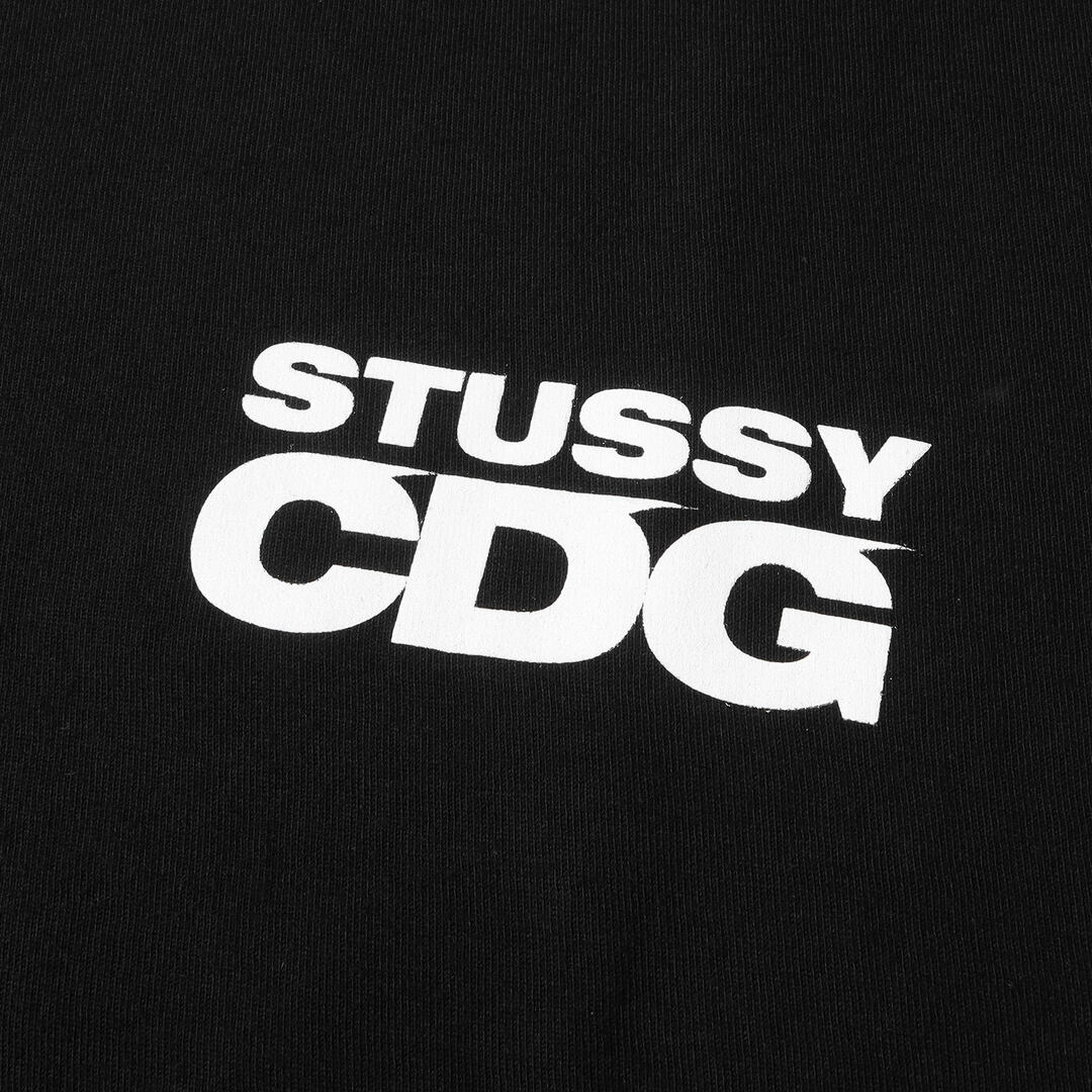 STUSSY(ステューシー)の美品 STUSSY ステューシー Tシャツ サイズ:L 20AW CDG 40周年記念 サーフマン クルーネック 半袖Tシャツ ブラック 黒 トップス カットソー【メンズ】【中古】 メンズのトップス(Tシャツ/カットソー(半袖/袖なし))の商品写真