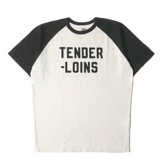 TENDERLOIN テンダーロイン Tシャツ サイズ:M ブランド ラグラン 半袖Tシャツ T-RAGLAN オフホワイト ブラック 白黒 トップス カットソー【メンズ】【中古】