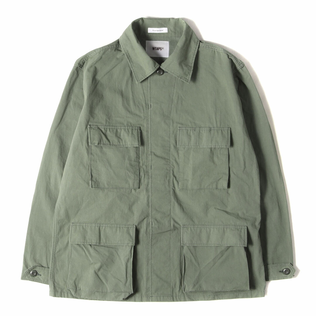 W)taps(ダブルタップス)のWTAPS ダブルタップス ジャケット サイズ:M リップストップ ジャングル ファティーグジャケット WMILL-LS 01 オリーブドラブ アウター ブルゾン 上着 ミリタリー【メンズ】【中古】 メンズのジャケット/アウター(ミリタリージャケット)の商品写真