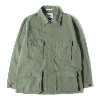 ダブルタップス(W)taps)のWTAPS ダブルタップス ジャケット サイズ:M リップストップ ジャングル ファティーグジャケット WMILL-LS 01 オリーブドラブ アウター ブルゾン 上着 ミリタリー【メンズ】【中古】(ミリタリージャケット)