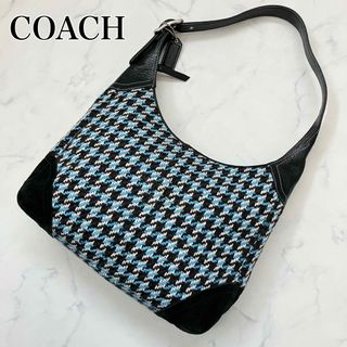 コーチ(COACH)のCOACH✨コーチ ワンショルダー　ハンドバッグ　 チェック柄　(ハンドバッグ)