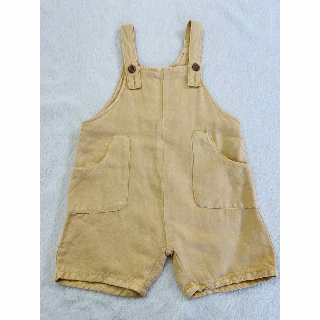 ZARAベビー　ハーフサロペット　18-24m  92cm キッズ/ベビー/マタニティのキッズ服女の子用(90cm~)(パンツ/スパッツ)の商品写真