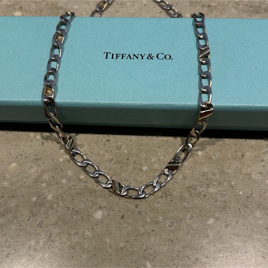 Tiffany & Co.(ティファニー)のTIFFANY ティファニー フィガロ チェーン ネックレス 925 750 レディースのアクセサリー(ネックレス)の商品写真