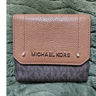マイケルコース(Michael Kors)のMICHAEL KORS マイケルコース　三つ折り財布　スタッズ　レザー(財布)