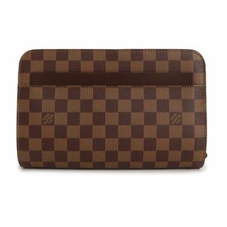 ルイヴィトン(LOUIS VUITTON)のルイ ヴィトン サンルイ クラッチ セカンドバッグ ダミエ  レザー ブラウン 茶 ゴールド金具 N51993 LOUIS VUITTON（未使用　展示品）(クラッチバッグ)