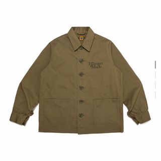 HUMAN MADE - HUMANMADE HERRINGBONE COVERALL JACKET