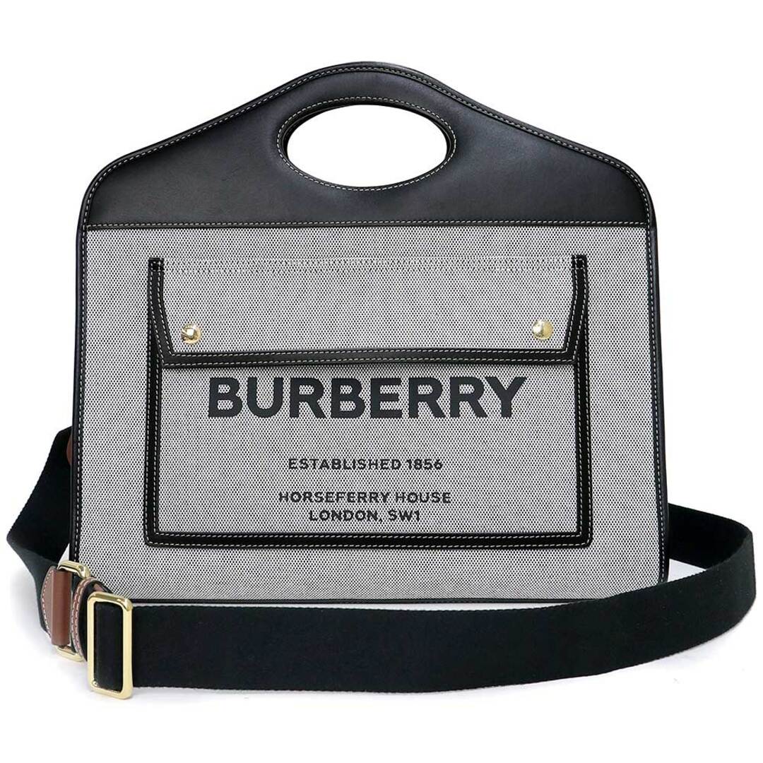 BURBERRY - バーバリー ツートン ミディアム ポケットバッグ BURBERRY - バーバリー ツートン ミディアム ポケットバッグ