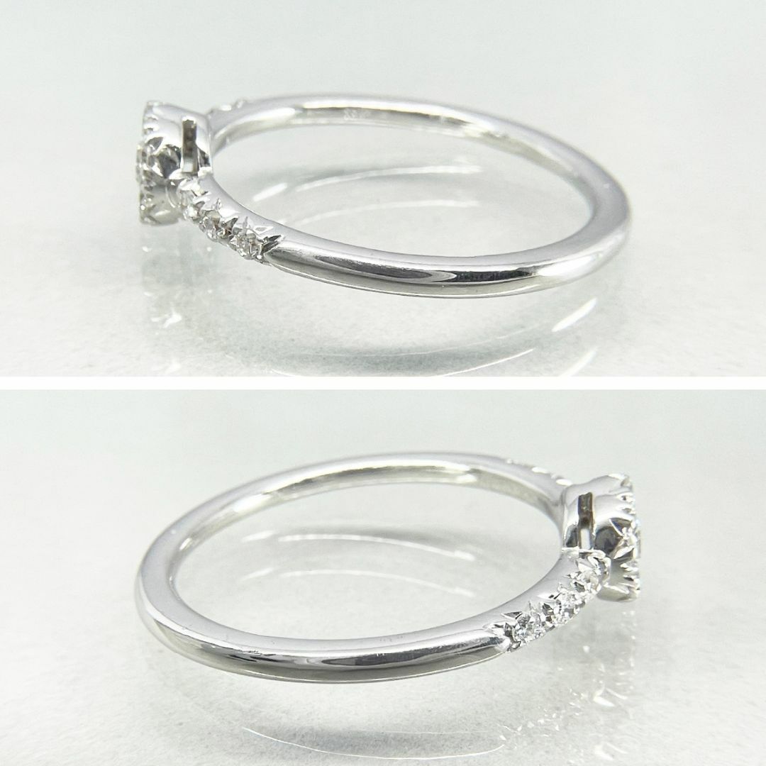 K18WG 天然ダイヤモンド 0.20ct リング レディースのアクセサリー(リング(指輪))の商品写真