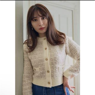 ハーリップトゥ(Her lip to)のherlipto Mercer Tweed Cardigan(カーディガン)