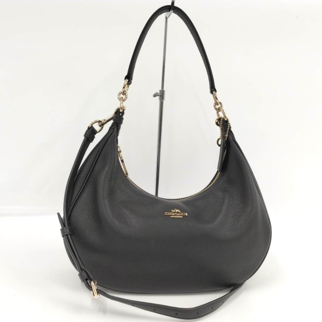 COACH - COACH 2WAYショルダーバッグ レザー ブラック F38250の COACH - COACH 2WAYショルダーバッグ レザー ブラック F38250の