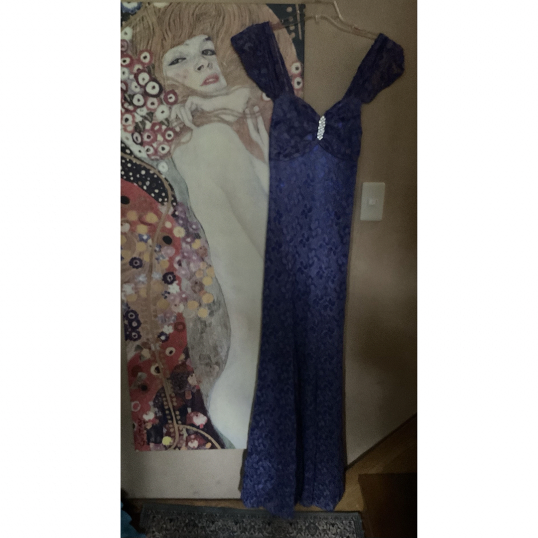 TADASHI SHOJI(タダシショウジ)の新品 USAロングドレス  ZX NAVY BLUE M レディースのワンピース(ロングワンピース/マキシワンピース)の商品写真