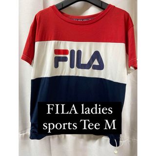 フィラ(FILA)のFILA フィラ レディース Tシャツ 半袖 スポーツ 定番 プリント M(Tシャツ(半袖/袖なし))