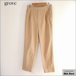 grove - grove レディース パンツ テーパード ストレッチ 裏起毛 M