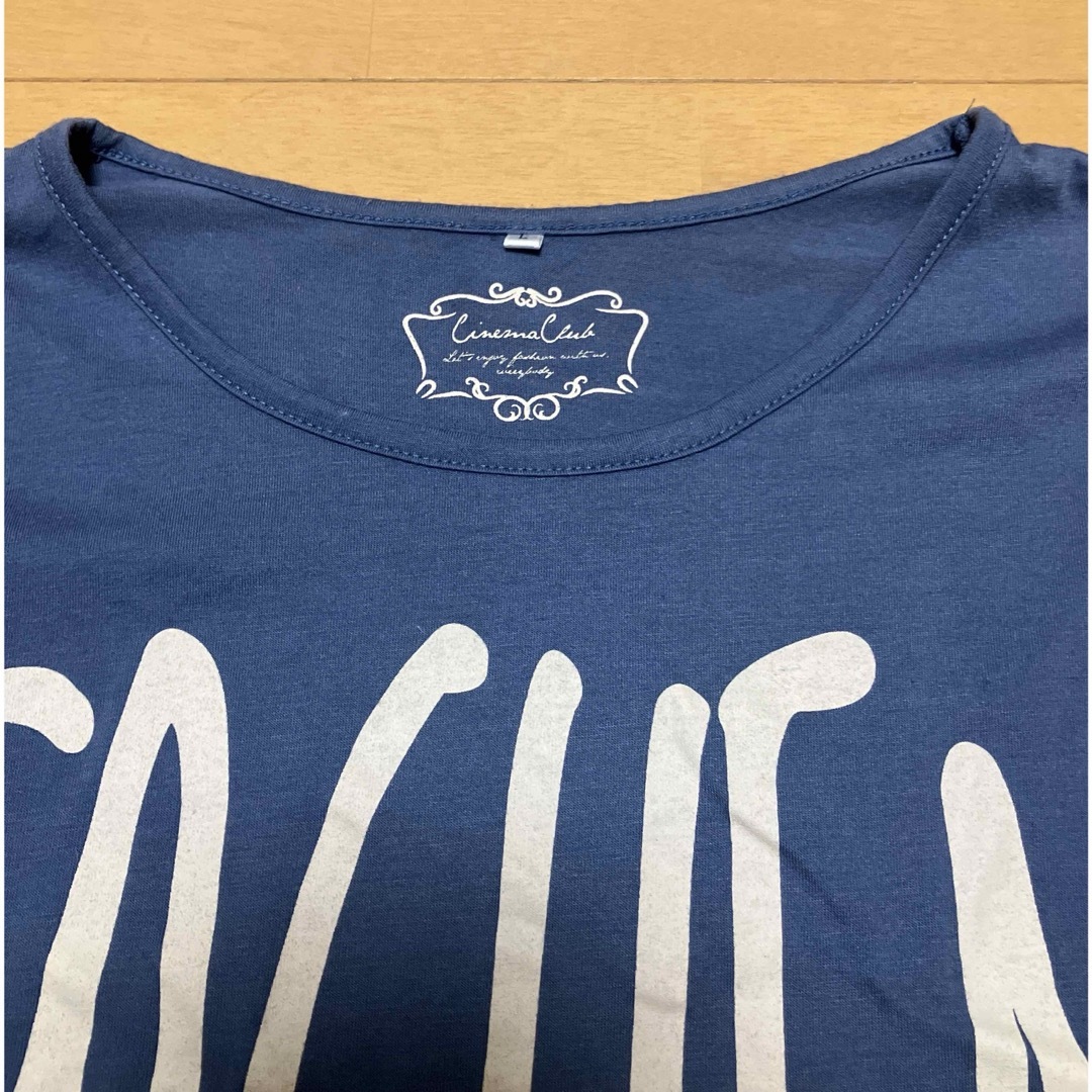 HONEYS(ハニーズ)のTシャツ　七分袖　ブルー　Honeys レディースのトップス(Tシャツ(長袖/七分))の商品写真