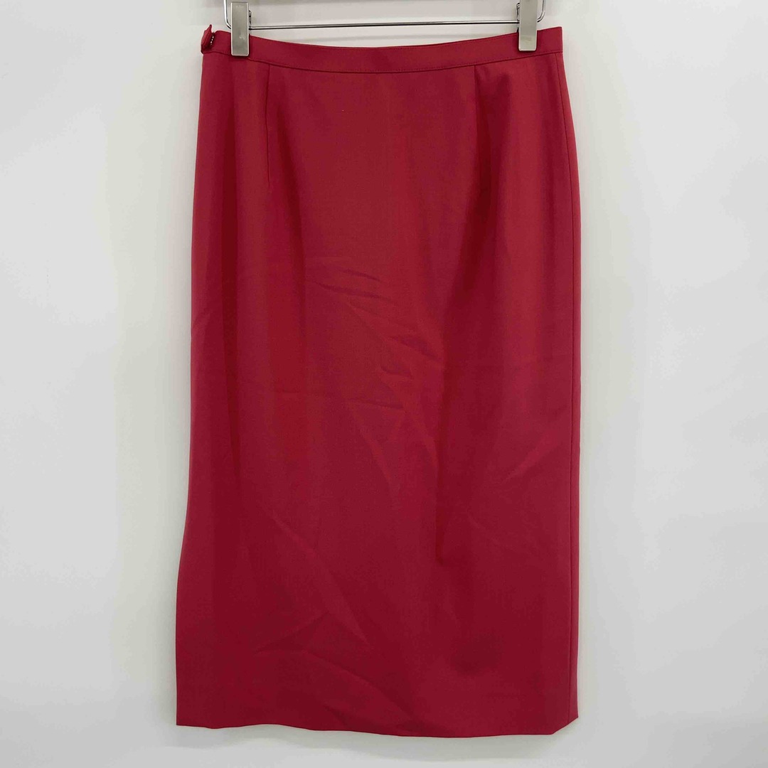 HANAE MORI(ハナエモリ)のHANAE MORI ハナエモリ レディース ロングスカート タイトスカート 赤 レディースのスカート(ロングスカート)の商品写真