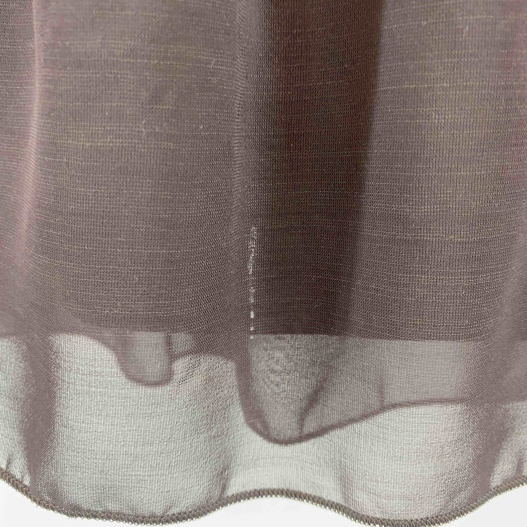 Leilian レリアン レディース ひざ丈スカート　ブラウン　チュール素材 レディースのスカート(ひざ丈スカート)の商品写真