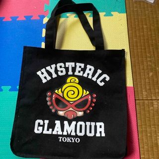 ヒステリックグラマー(HYSTERIC GLAMOUR)のジャンボ手提げ  バッグ    色は、ブラック(トートバッグ)