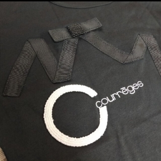 クレージュ(Courreges)の新品 🎀Courreges🎀 ビーズ リボン 刺繍 トップス《ヴィンテージ》(Tシャツ(半袖/袖なし))