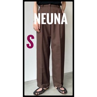 NEUNA ヌナ　ツータックパンツ　ブラウン　S(カジュアルパンツ)