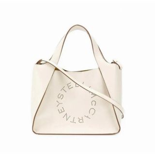 Stella McCartney - 「美品」ステラマッカートニー　ロゴ　白　2way ハンドバッグ　　袋カード付