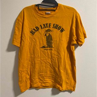 古着　オレンジ　Tシャツ　半袖　メンズ　トップス　USED ティーシャツ　M(Tシャツ/カットソー(半袖/袖なし))