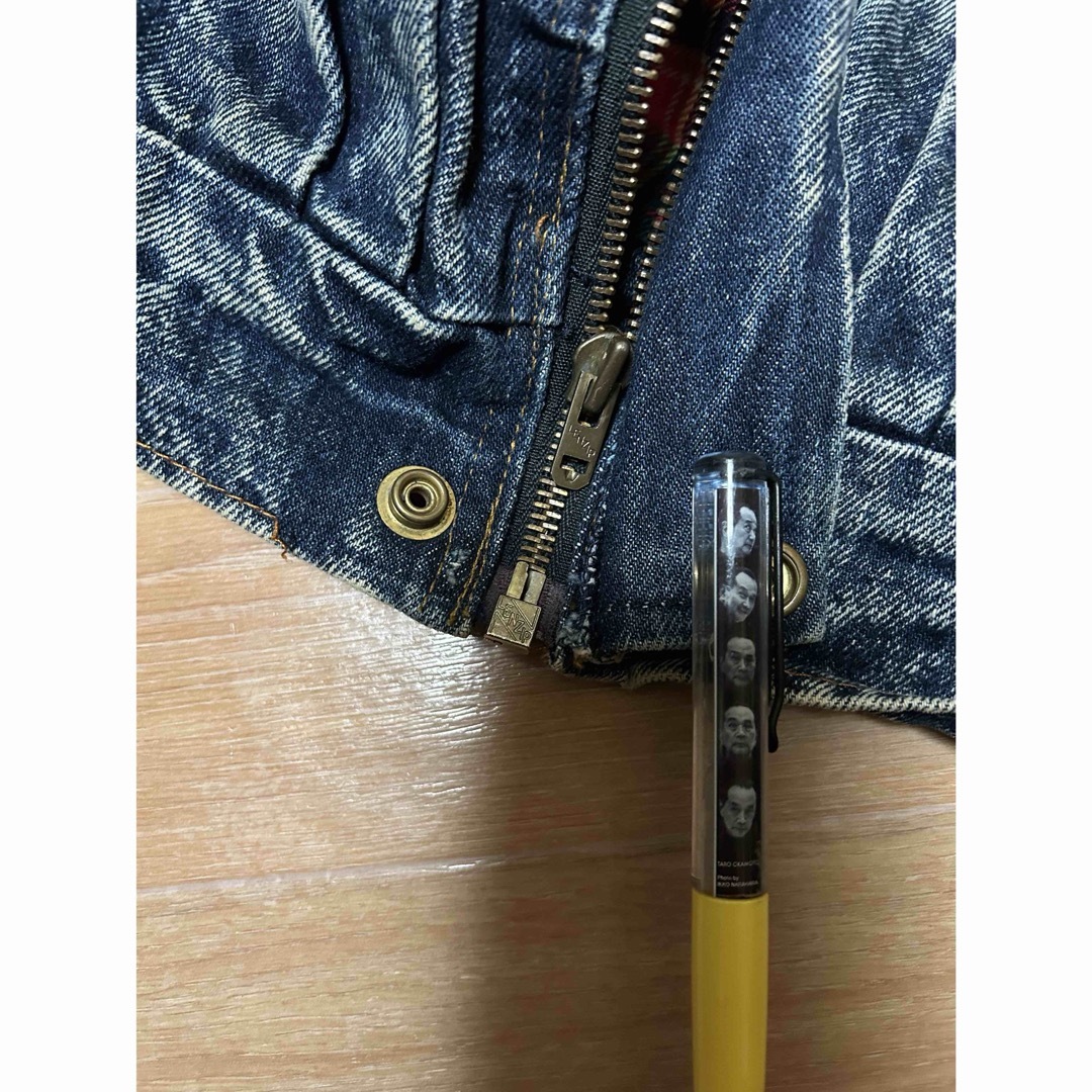 Levi's(リーバイス)の激レア 80s USA製 Levi's 2nd型 ケミカル Gジャン zip L メンズのジャケット/アウター(Gジャン/デニムジャケット)の商品写真