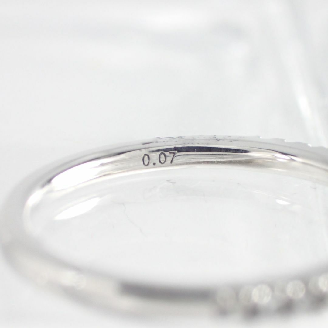 Vendome Aoyama(ヴァンドームアオヤマ)のスタージュエリー K18WG ダイヤ 0.07 ハーフエタニティ リング 1号 レディースのアクセサリー(リング(指輪))の商品写真