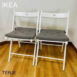 イケア(IKEA)のIKEA イケア  ビーチ無垢材 TERJE テリエ折りたたみチェア 2脚セット(ロッキングチェア)