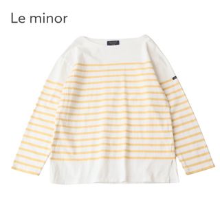 ルミノア(Le Minor)のLe minor パネル ボーダー ビッグシルエット カットソー(カットソー(長袖/七分))