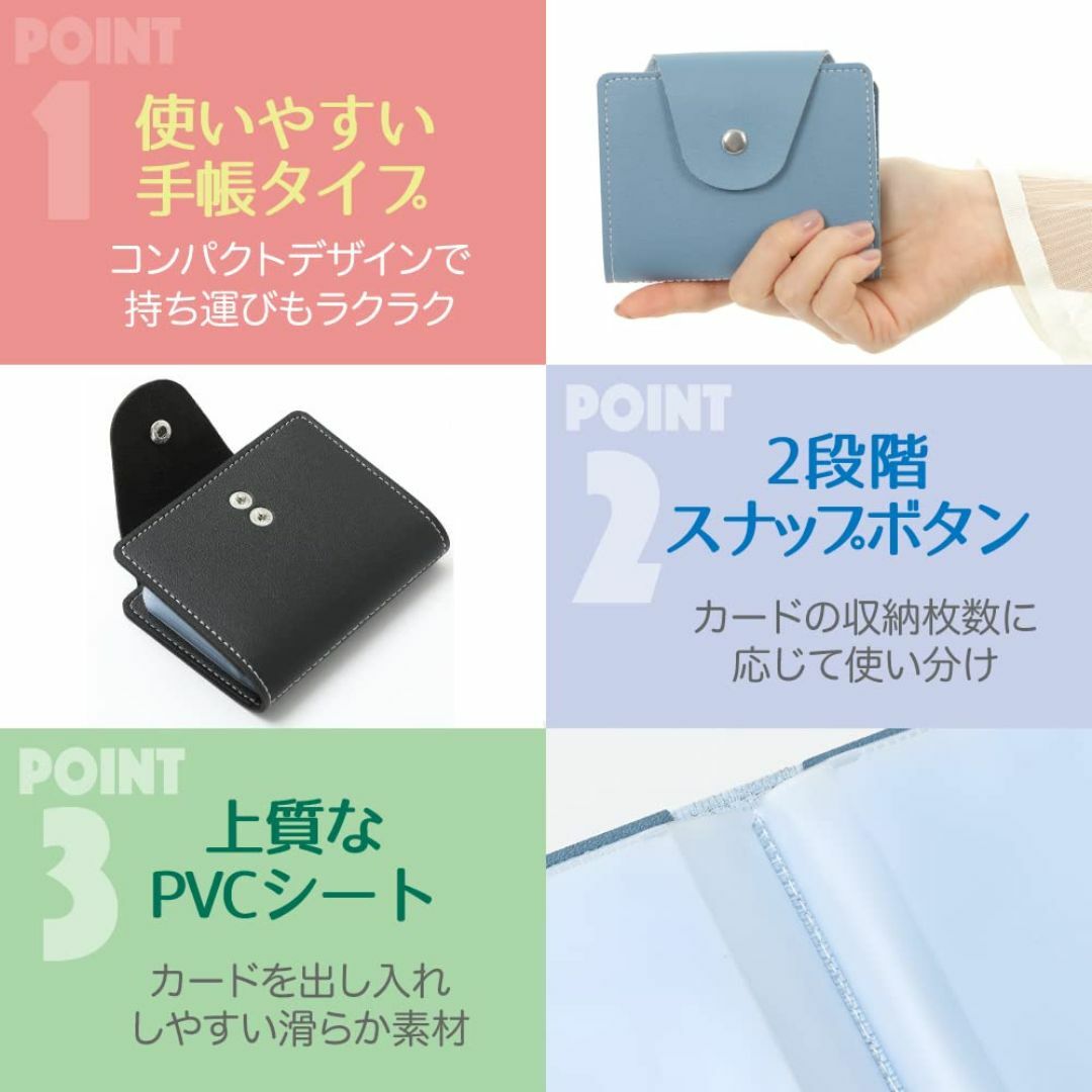 【色: グレー】[VOLAN] スキミング 防止 カード ケース RFID ブロ メンズのバッグ(その他)の商品写真